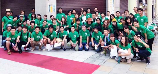 岐阜ビール祭りを支えるボランティアスタッフさんたちと。