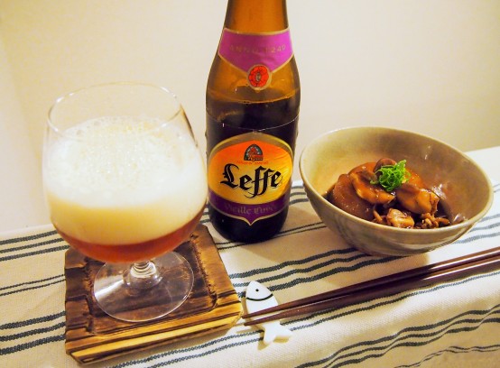 宅ビアさんの今宵飯(6)～ Leffe Vieille Cuvèe × ヒイカの煮付け ～