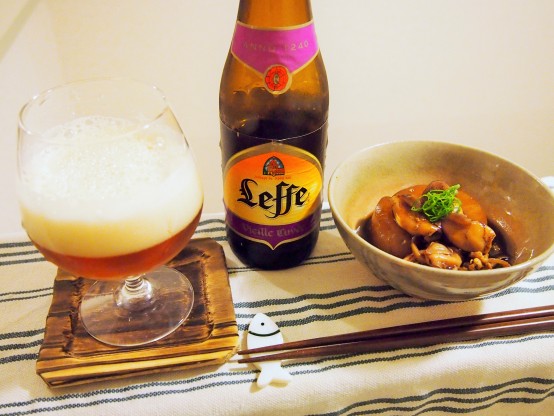 Leffe Vieille Cuvèe × ヒイカの煮付け