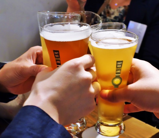 ビールイベントにはやっぱり乾杯は欠かせない