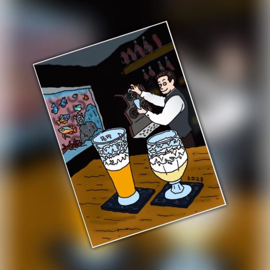 エンジ色の絨毯、重厚な木製の扉･･･怪し気な雰囲気の先に広がる新しいクラフトビールの世界【好書好日.45】