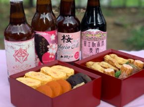 和食でビール体験レポート１　お花見×漆器×ビール