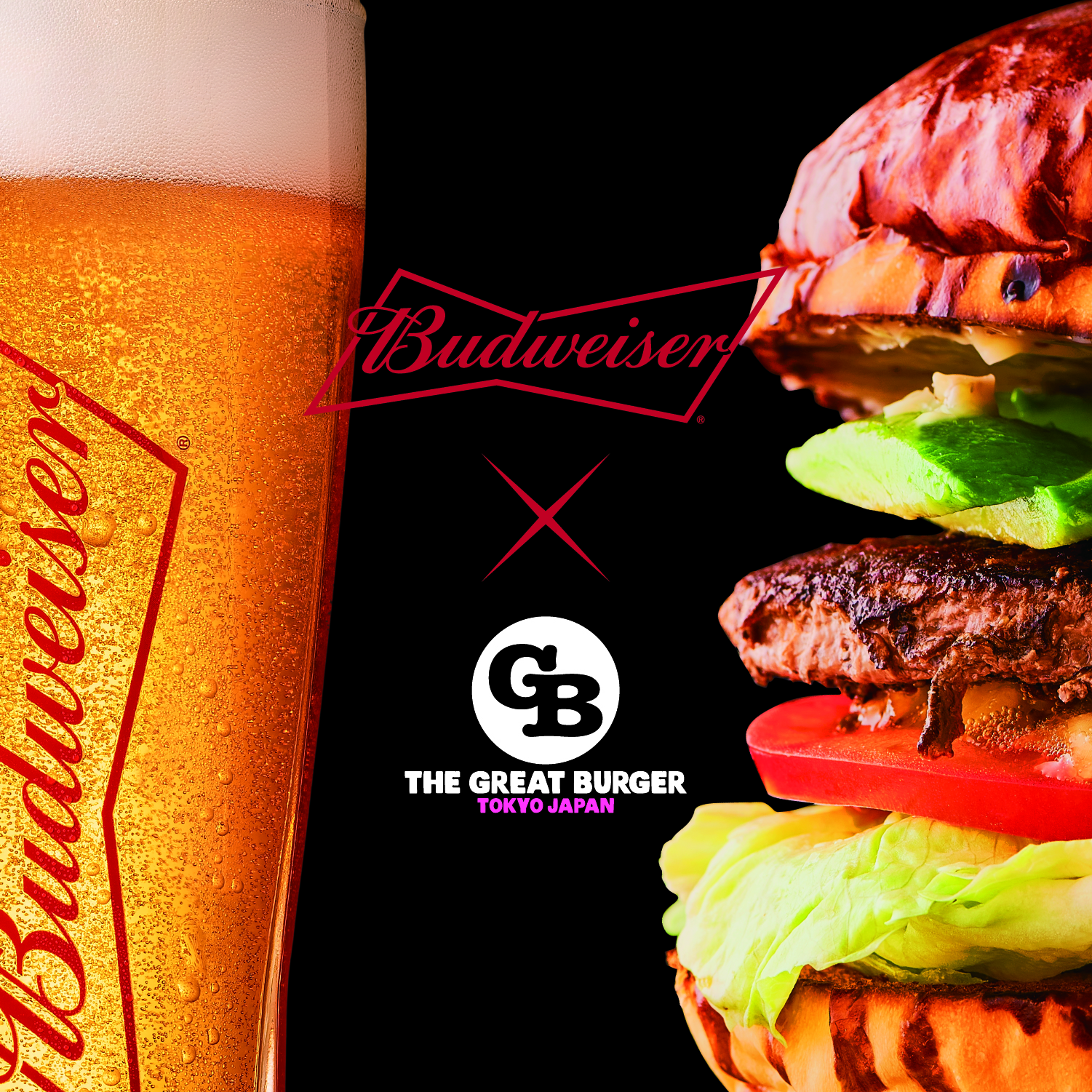 THE GREAT BURGER」と「バドワイザー」がアメリカンコラボ！ビールに 