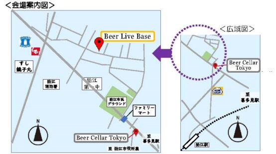 Beer Live Baseの地図