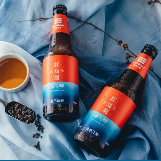 SUNMAI 台湾から新商品　RED OOLONG TEA BEER紅烏龍ビール・SUPER DRUNK 極濃