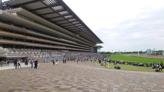 【競馬とビール3R】右に見える東京競馬場左はビール工場