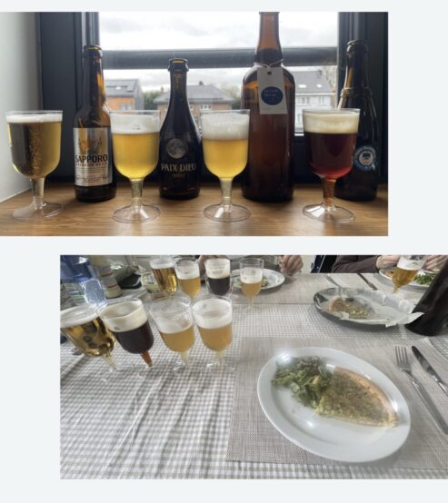 [知られざるベルギーの絶品郷土料理タルタル・アルジョットとビールのペアリング] ②4種のビールと味わう