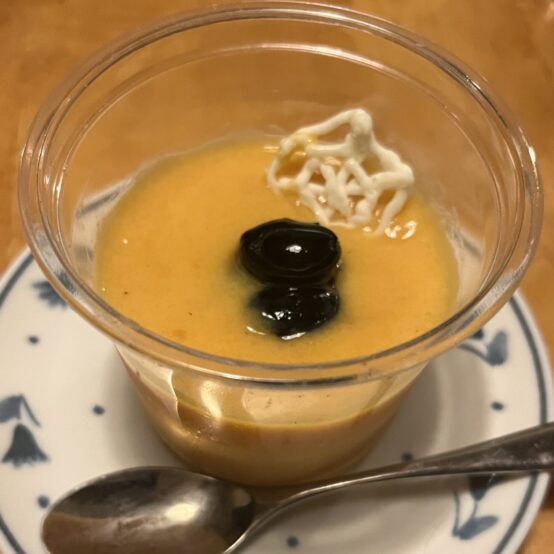 【季節のお菓子とビールで愉しむ】10月　柿のミルクジュレ