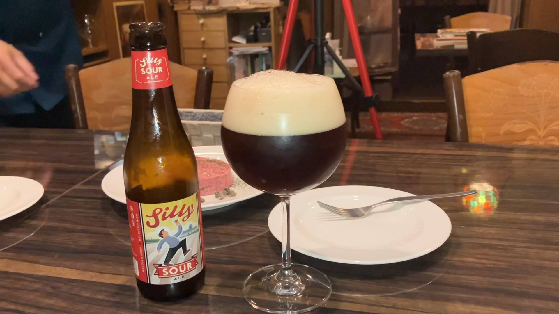 ボア・セレストで堪能するベルギービールとフィレ・アメリカンのペア