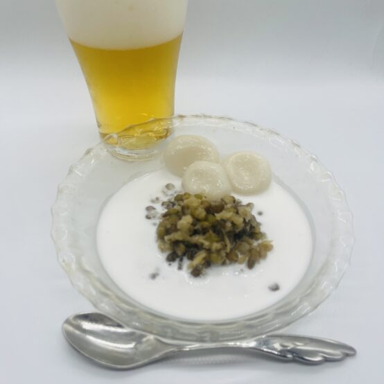 【季節のお菓子とビールで愉しむ】7月　緑豆のチェー