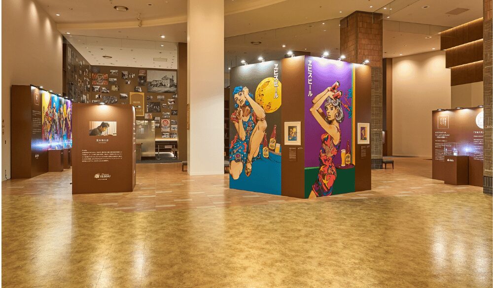 ビールを飲むタップエリアから展示を愛でながらビールが楽しめます。