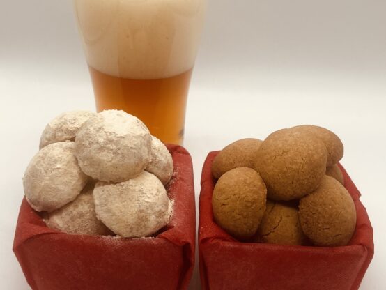 【季節のお菓子とビールで愉しむ】2月　きな粉スノーボール