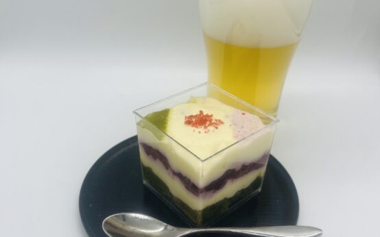 【季節のお菓子とビールで愉しむ】3月　甘酒の3色ティラミス