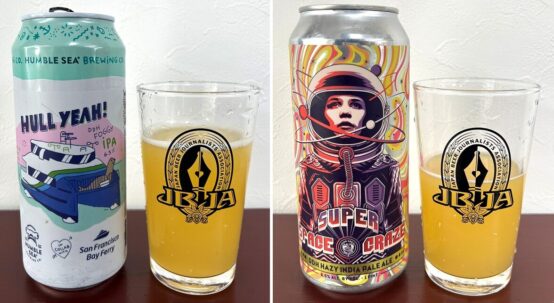 左はHumble Sea BrewingのHull Yeah!（6.5%） 右はCasa Agria Specialty AlesのSuper Space Craze（度数6.5%）