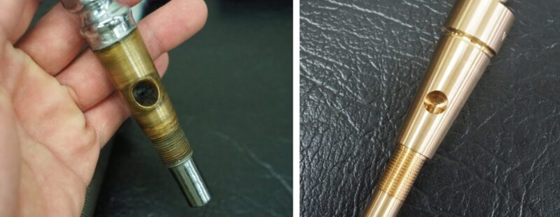 長期使用ですり減ったスイングカラン