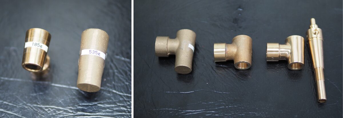 加工前のスイングカラン